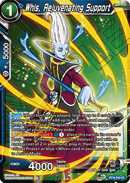 Whis, Rejuvenating Support - BT16-040 - Uncommon available at 401 Games Canada