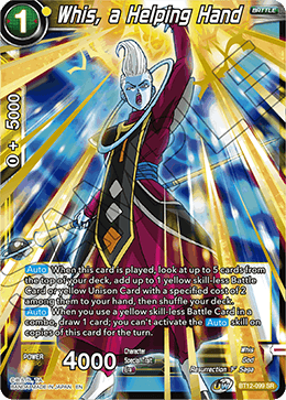 Whis, a Helping Hand - BT12-099 - Super Rare available at 401 Games Canada