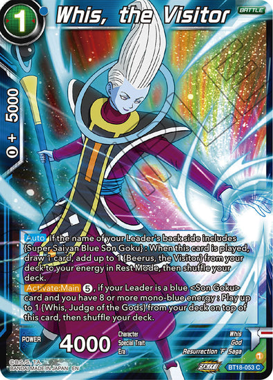 Whis, the Visitor - BT18-053 - Common available at 401 Games Canada