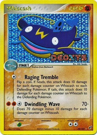 Whiscash - 28/107 - Rare - Reverse Holo available at 401 Games Canada