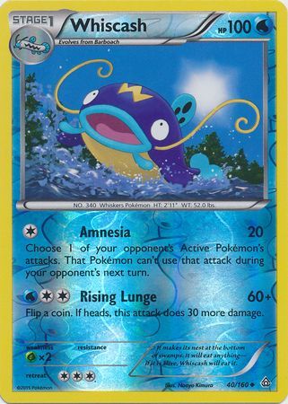 Whiscash - 40/160 - Uncommon - Reverse Holo available at 401 Games Canada