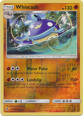 Whiscash - 71/145 - Rare - Reverse Holo available at 401 Games Canada