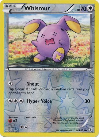 Whismur - 105/135 - Common - Reverse Holo available at 401 Games Canada