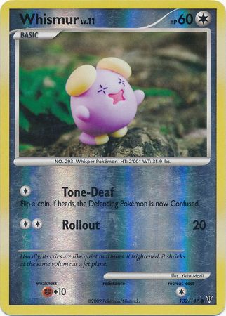 Whismur - 132/147 - Common - Reverse Holo available at 401 Games Canada