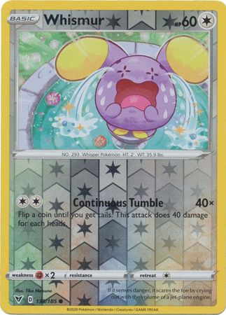 Whismur - 135/185 - Common - Reverse Holo available at 401 Games Canada