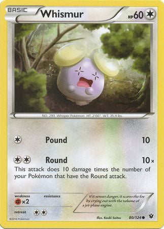 Whismur - 80/124 - Common available at 401 Games Canada