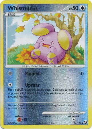 Whismur - 94/106 - Common - Reverse Holo available at 401 Games Canada