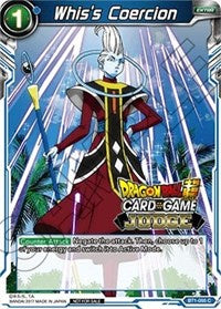 Whis's Coercion - BT1-055 - Judge Promo (Foil) available at 401 Games Canada