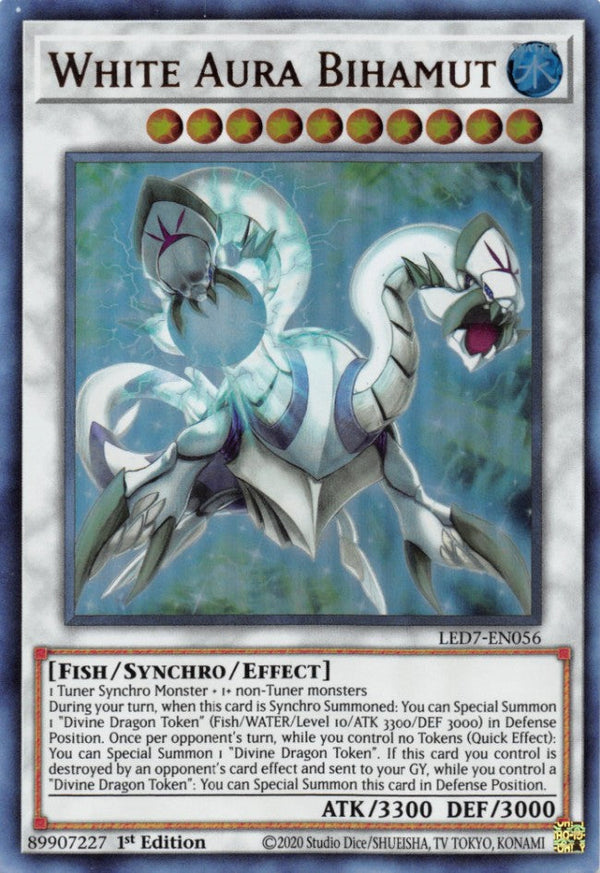 White Aura Bihamut - LED7-EN056 - Ultra Rare - 1st Edition available at 401 Games Canada