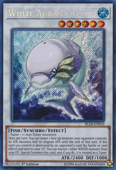 White Aura Dolphin - BLLR-EN019 - Secret Rare - 1st Edition available at 401 Games Canada