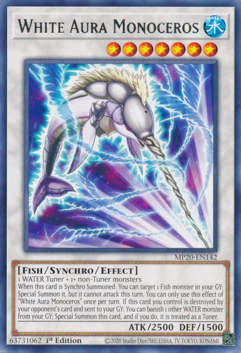 White Aura Monoceros - MP20-EN142 - Rare - 1st Edition available at 401 Games Canada