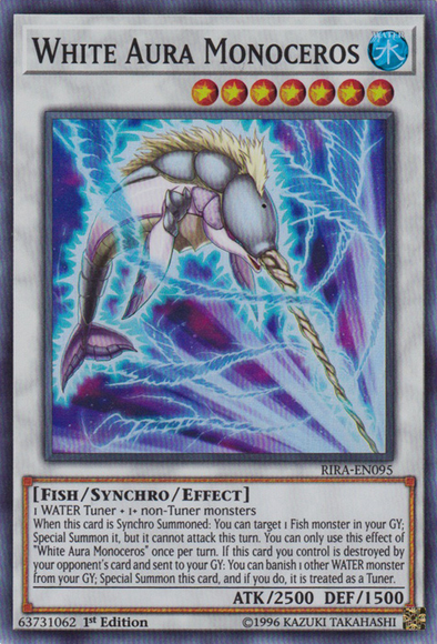 White Aura Monoceros - RIRA-EN095 - Super Rare - 1st Edition available at 401 Games Canada