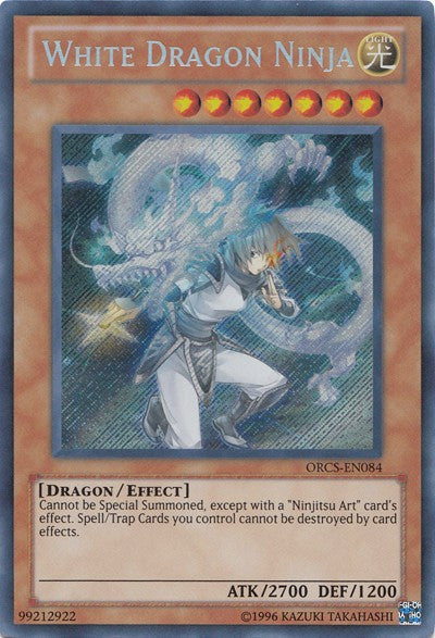White Dragon Ninja - ORCS-EN084 - Secret Rare - Unlimited available at 401 Games Canada