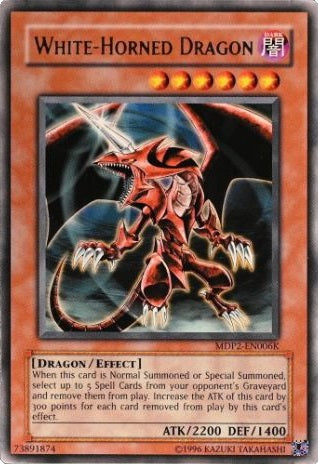 White-Horned Dragon - MDP2-EN006K - Rare (UDE Redemption) available at 401 Games Canada