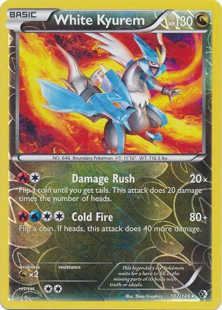 White Kyurem - 102/149 - Rare - Reverse Holo available at 401 Games Canada