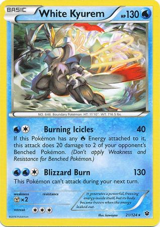 White Kyurem - 21/124 - Rare - Theme Deck Exclusive available at 401 Games Canada