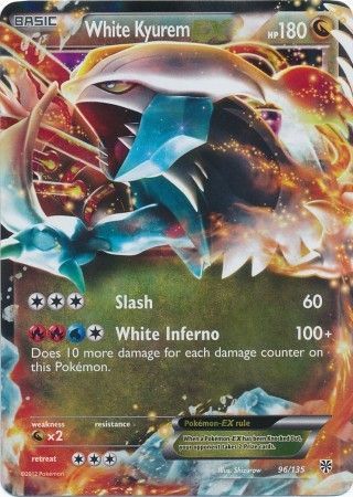 White Kyurem EX - 96/135 - Ultra Rare available at 401 Games Canada