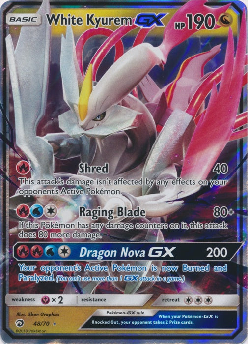 White Kyurem GX - 48/70 - Ultra Rare available at 401 Games Canada