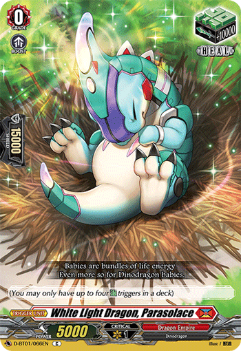 White Light Dragon, Parasolace - D-BT01/066 - Common available at 401 Games Canada