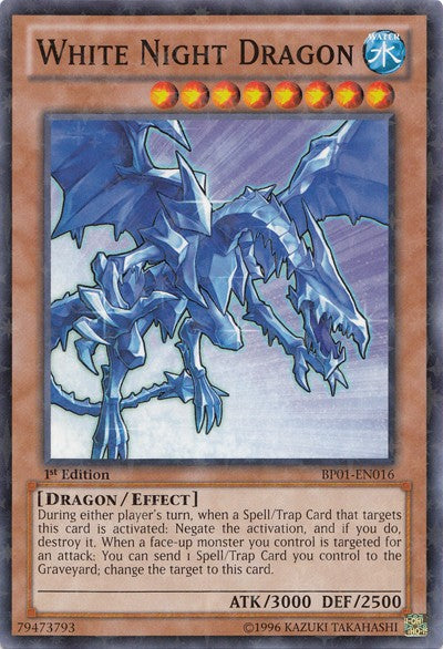 White Night Dragon - BP01-EN016 - Starfoil Rare - 1st Edition available at 401 Games Canada