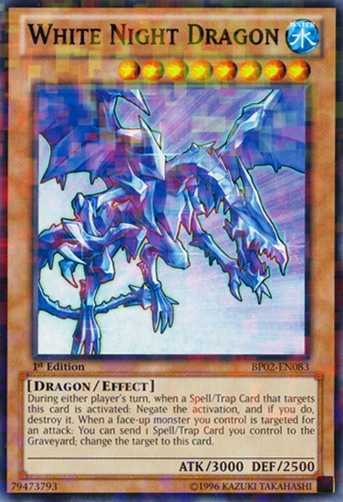 White Night Dragon - BP02-EN083 - Mosaic Rare - 1st Edition available at 401 Games Canada