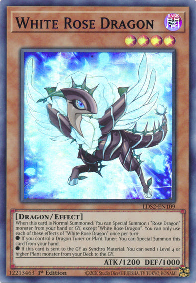 White Rose Dragon (Green) - LDS2-EN109 - Ultra Rare - 1st Edition available at 401 Games Canada