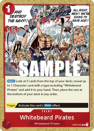 Whitebeard Pirates - OP02-022 - Uncommon available at 401 Games Canada