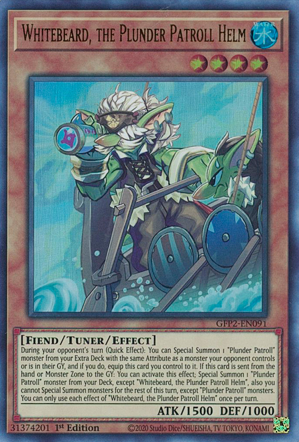 Whitebeard, the Plunder Patroll Helm - GFP2-EN091 - Ultra Rare - 1st Edition available at 401 Games Canada