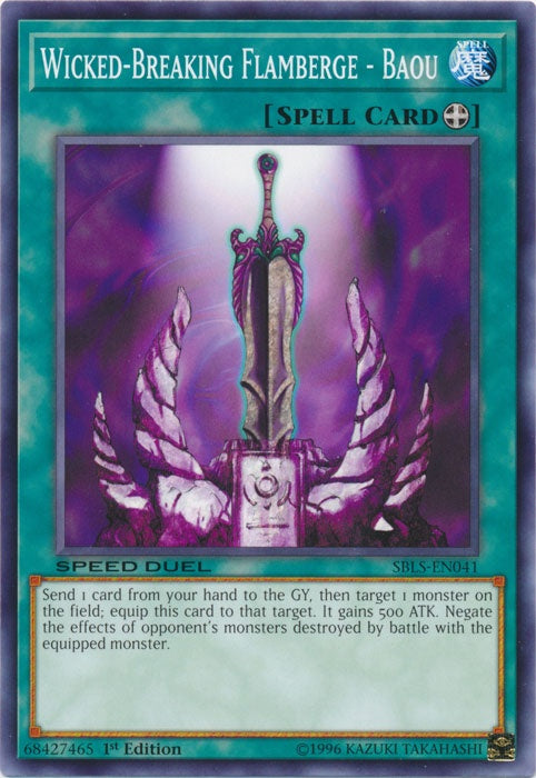Wicked-Breaking Flamberge - Baou - SBLS-EN041 - Common - 1st Edition available at 401 Games Canada