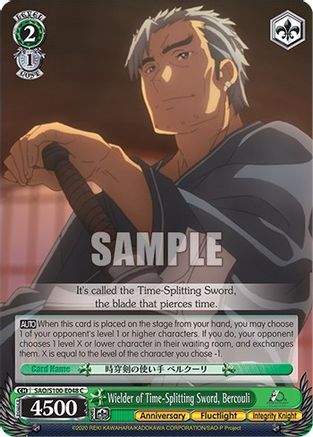 Wielder of Time-Splitting Sword, Bercouli - SAO/S100-E048 - Common available at 401 Games Canada