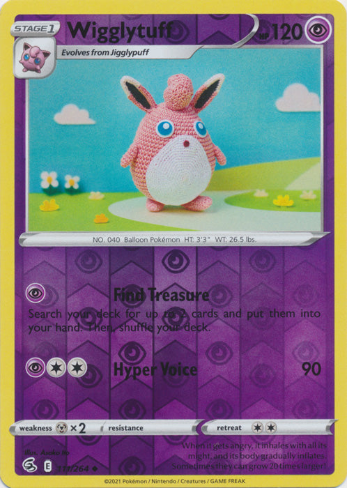 Wigglytuff - 111/264 - Uncommon - Reverse Holo available at 401 Games Canada