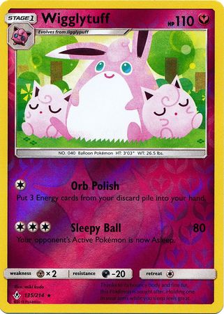 Wigglytuff - 135/214 - Rare - Reverse Holo available at 401 Games Canada