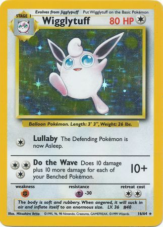 Wigglytuff - 16/64 - Holo (No Set Symbol Misprint) available at 401 Games Canada