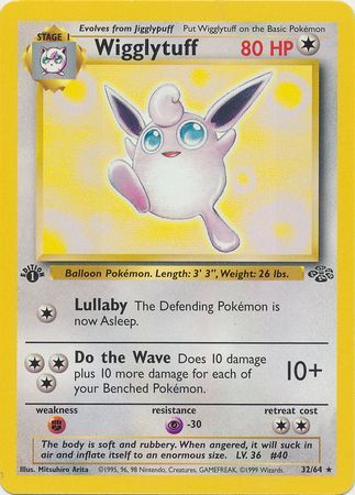 Wigglytuff - 32/64 - Rare - 1st Edition available at 401 Games Canada