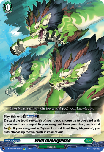 Wild Intelligence - D-SS05/Re33 - Special Reprint available at 401 Games Canada