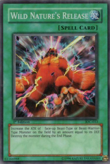 Wild Nature's Release - IOC-033 - Super Rare - 1st Edition available at 401 Games Canada