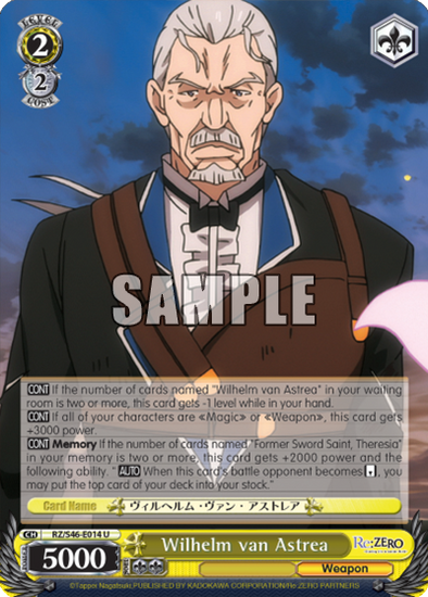 Wilhelm van Astrea - RZ/S46-E014 - Uncommon available at 401 Games Canada