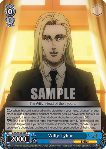 Willy Tybur - AOT/SX04-E081 - Common available at 401 Games Canada