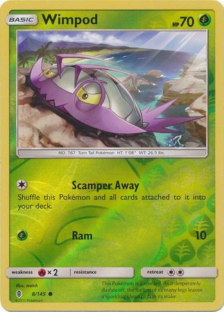 Wimpod - 8/145 - Common - Reverse Holo available at 401 Games Canada