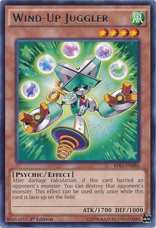 Wind-Up Juggler (Shatterfoil) - BP03-EN086 - Shatterfoil Rare - 1st Edition available at 401 Games Canada