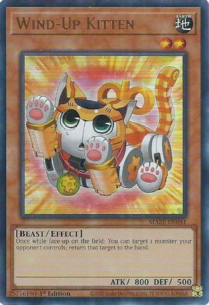 Wind-Up Kitten - MAZE-EN041 - Ultra Rare - 1st Edition available at 401 Games Canada