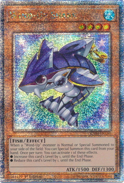 Wind-Up Shark - RA04-EN180 - Quarter Century Secret Rare - 1st Edition