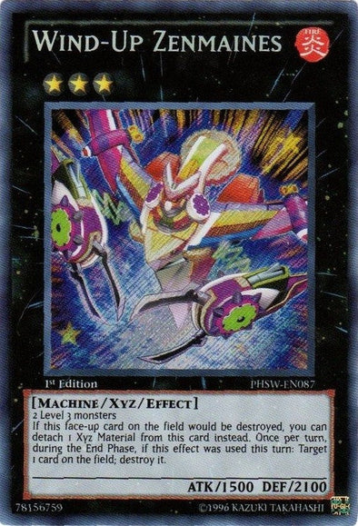 Wind-Up Zenmaines - PHSW-EN087 - Secret Rare - 1st Edition available at 401 Games Canada