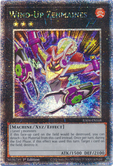 Wind-Up Zenmaines - RA04-EN168 - Quarter Century Secret Rare - 1st Edition