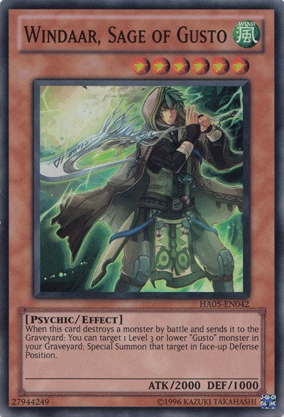 Windaar, Sage of Gusto - HA05-EN042 - Super Rare - Unlimited available at 401 Games Canada