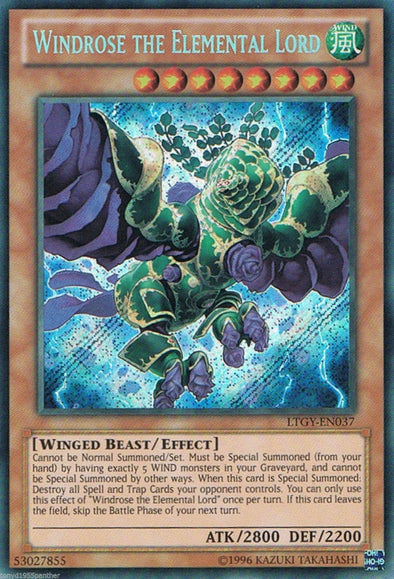 Windrose the Elemental Lord - LTGY-EN037 - Secret Rare - Unlimited available at 401 Games Canada