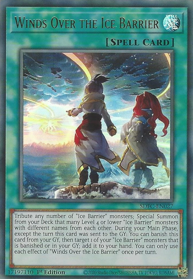 Winds Over the Ice Barrier - SDFC-EN027 - Ultra Rare - 1st Edition available at 401 Games Canada