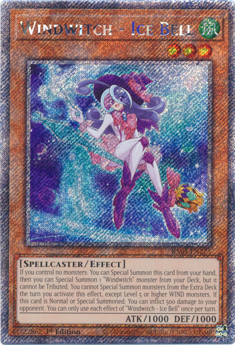 Windwitch - Ice Bell (Platinum Secret Rare) - RA04-EN273 - Platinum Secret Rare - 1st Edition