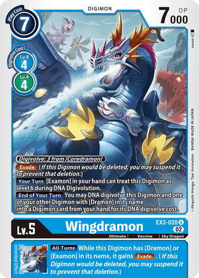 Wingdramon (Box Topper) - Draconic Roar (EX03) available at 401 Games Canada