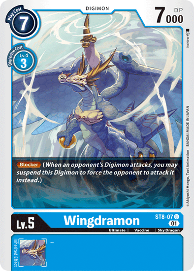 Wingdramon - ST8-07 - Uncommon available at 401 Games Canada